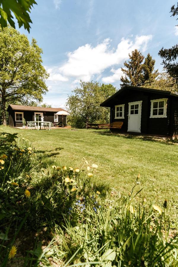 Wunderschoenes Chalet Mit Gaestehaus In Der Natur Mit Fass-Sauna Sangerhausen Exterior foto