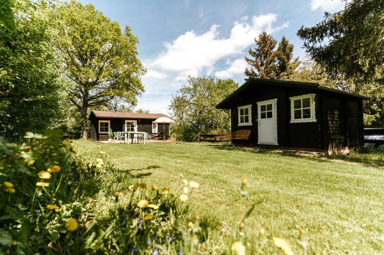 Wunderschoenes Chalet Mit Gaestehaus In Der Natur Mit Fass-Sauna Sangerhausen Exterior foto